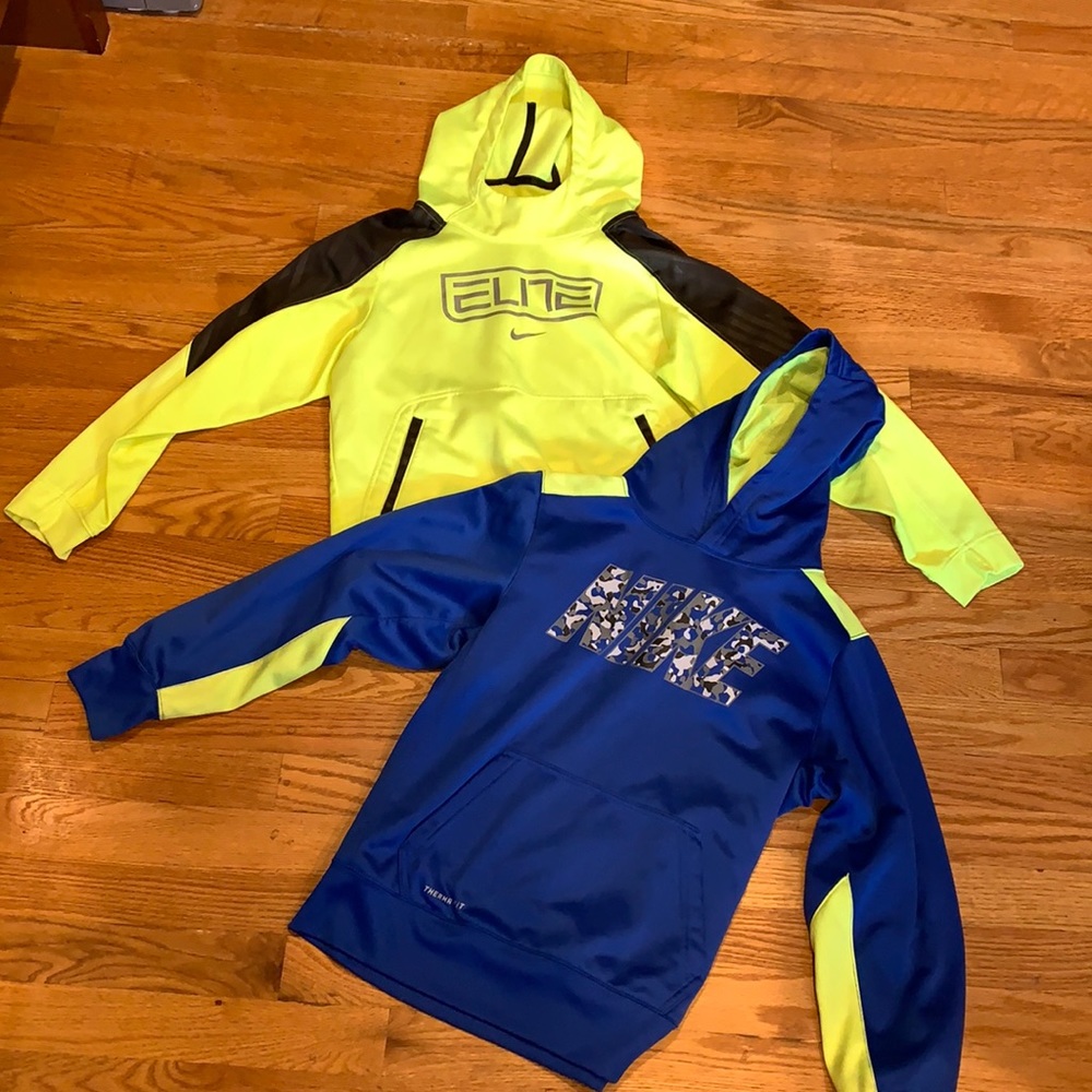 Nike Dri Fit hoodie (2 of them) size Large.